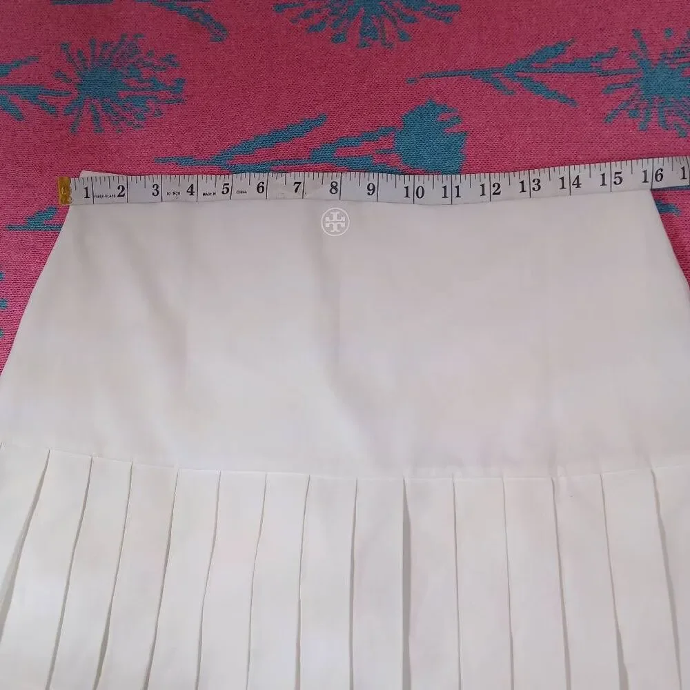 Tory burch womens medium tennis skirt mini cream  white sport athletic skort